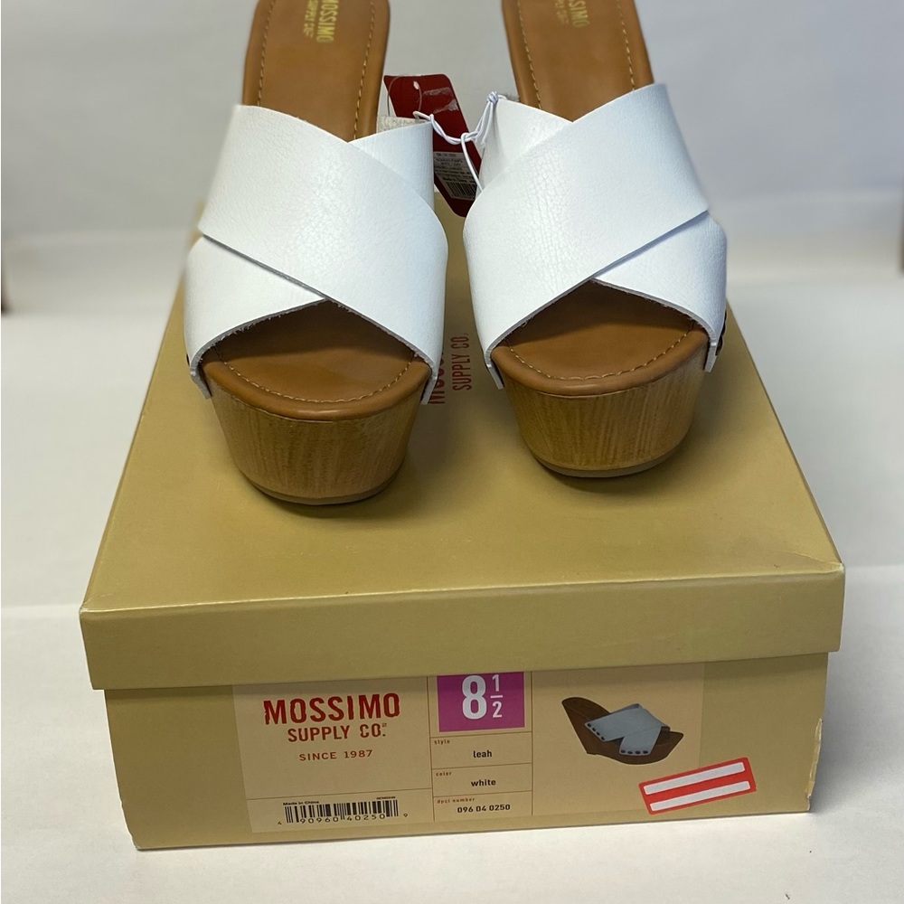 Mission Supply Leah Wedge Wooden Sandals